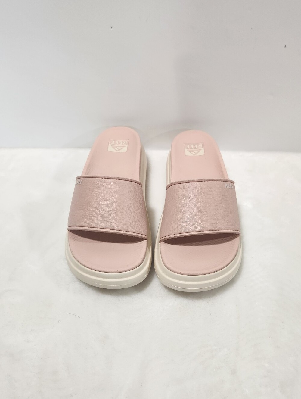 Reef Light Pink Cameo Rose Platform Cushion Bondi Bay Slide Sandals Womens 7 - Picture 4 of 12